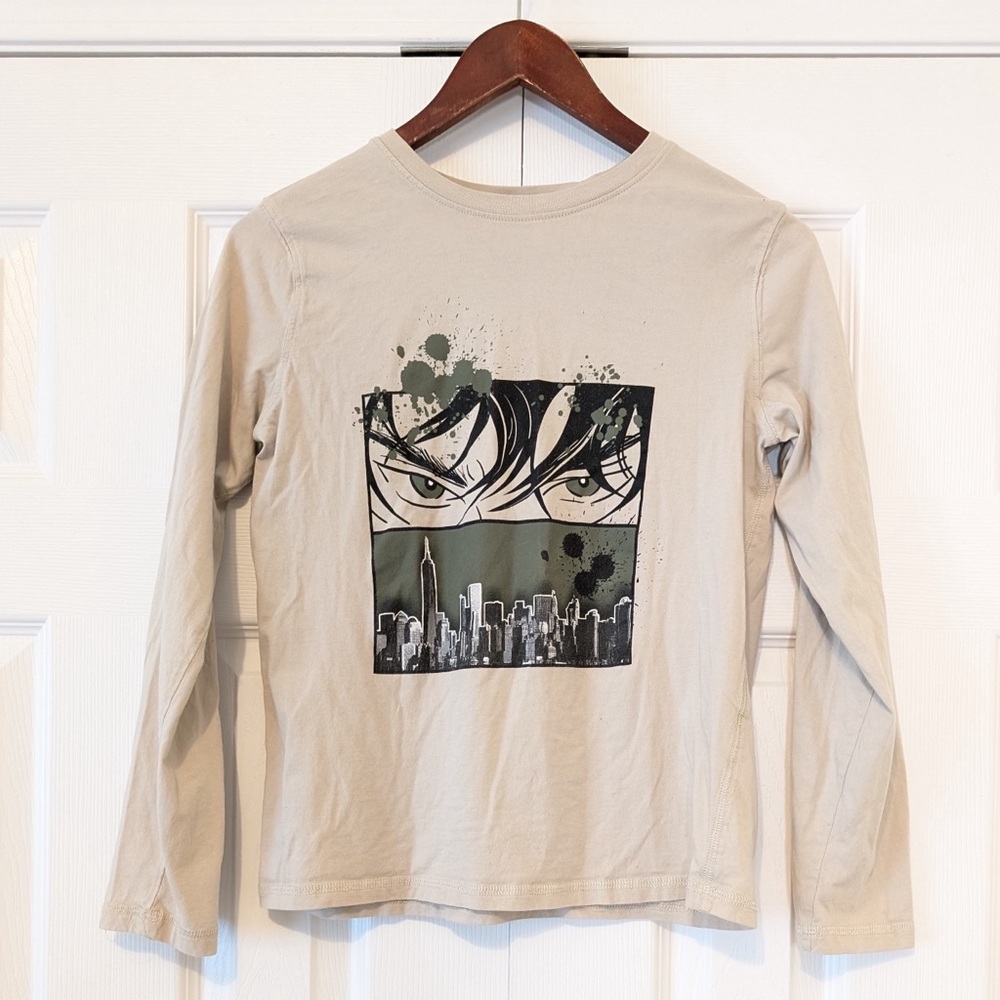 100% Cotton Y2K Vintage Anime Graphic Long Sleeve Tee